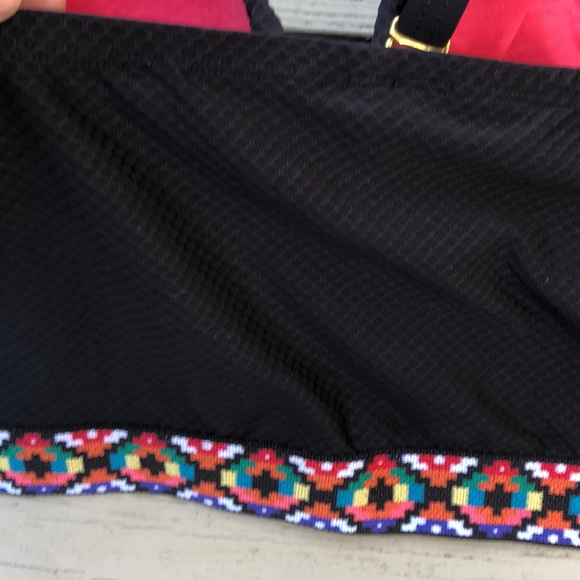 Cacique Balconette Geometric Band Underwire Bikini Swimsuit Top - Picture 11 of 16